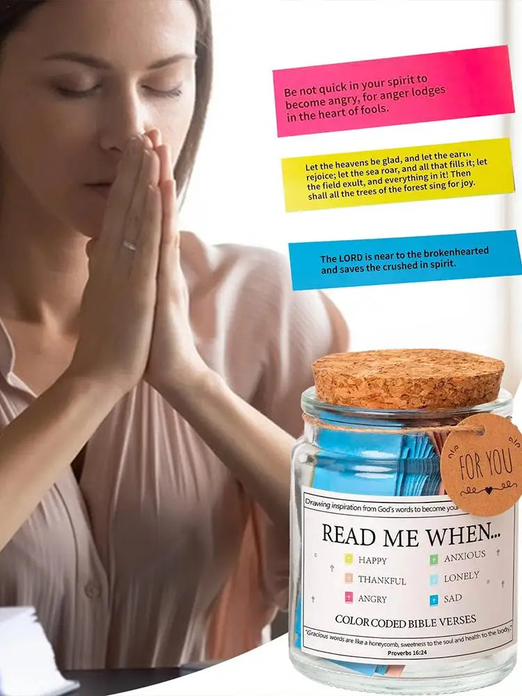 READ ME WHEN... ColorCode Bible Verses Jar