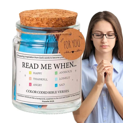 READ ME WHEN... ColorCode Bible Verses Jar