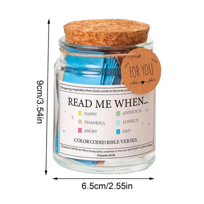 READ ME WHEN... ColorCode Bible Verses Jar