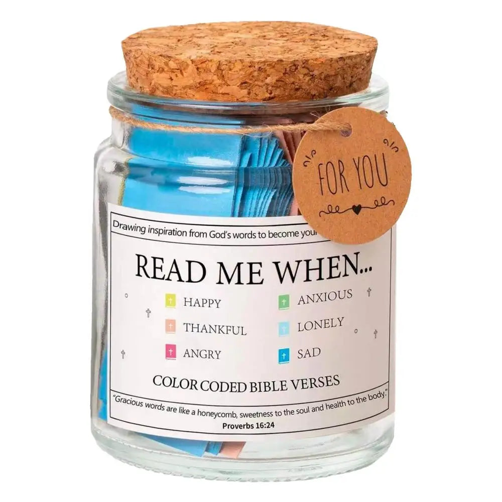 READ ME WHEN... ColorCode Bible Verses Jar